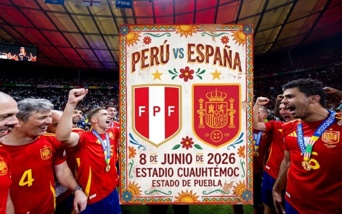 España se enfrentará a Perú en el Estadio Cuauhtémoc