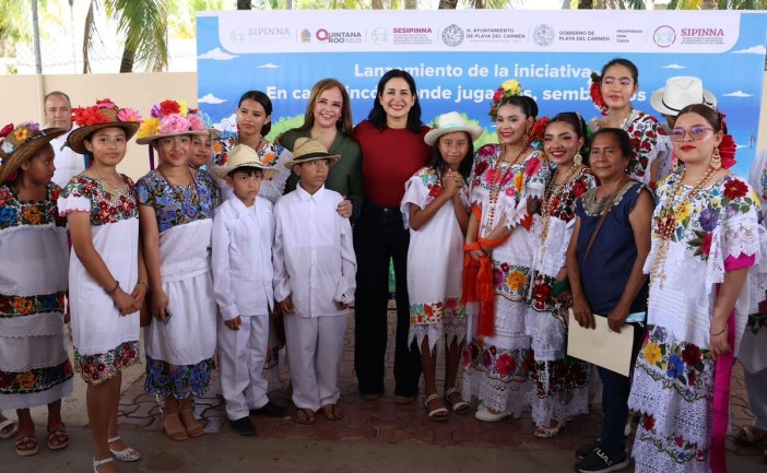Desde Playa del Carmen, Estefanía Mercado y autoridades federales lanzan estrategia nacional para fortalecer entornos seguros, con inversión en espacios públicos y educación para niños