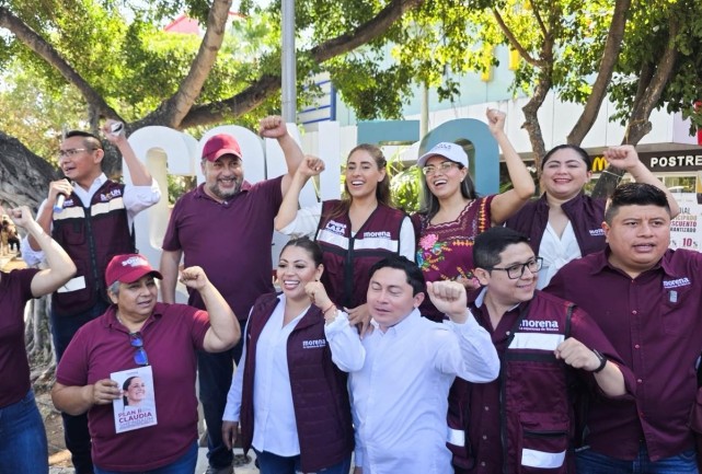 Morena en Quintana Roo realizó brigadas en apoyo a Claudia Sheinbaum, coordinadas por Jorge Arturo Sanén