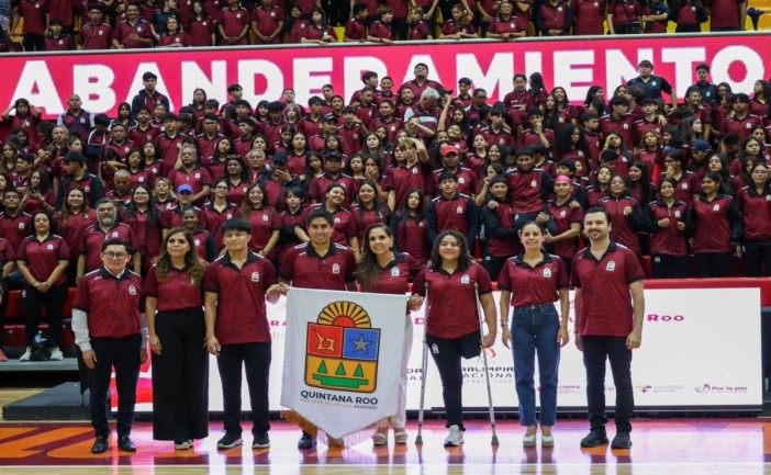 Quintana Roo abanderan a 290 atletas rumbo a los Juegos Conade 2026