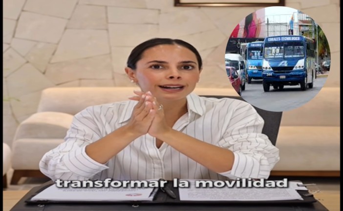 “Es momento de cambiar”: Ana Paty Peralta va por nuevo transporte en Cancún