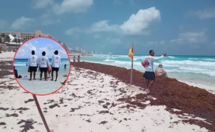Protección Civil de Benito Juárez advirtió sobre condiciones peligrosas en playas de Cancún debido al alto oleaje. Varias playas de mar abierto presentan bandera roja, por lo que el ingreso al agua está restringido.