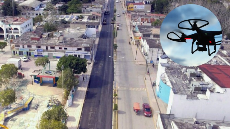 En la cabecera municipal de José María Morelos, autoridades fueron alertadas por el reporte de una aeronave sospechosa que sobrevolaba las casas en la zona norte de la ciudad
