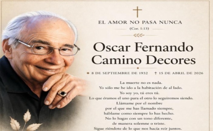 Muere Óscar Fernando Camino Decores, reconocido empresario pionero