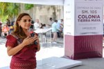 La gobernadora Mara Lezama y la presidenta municipal Ana Paty Peralta inauguraron obras de rehabilitación vial e infraestructura pluvial en la Supermanzana 105 de Cancún, beneficiando a más de 27 mil habitantes de la colonia Tierra Maya.