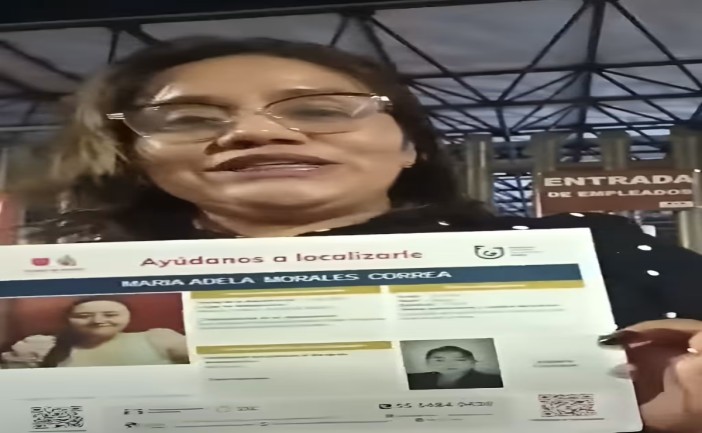 Cristina Ramírez Tapia solicitó apoyo de autoridades para localizar a su hija María Adela Morales Correa, de 25 años, quien fue reportada como desaparecida el 11 de abril en la alcaldía Tlalpan, en la Ciudad de México.