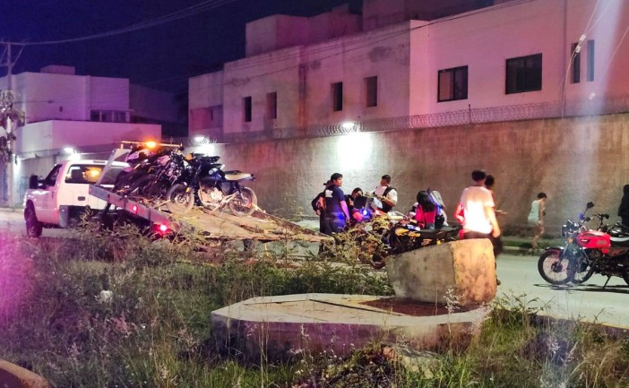 Operativo sorpresa contra rodadas deja más de 100 motocicletas aseguradas en Cancún