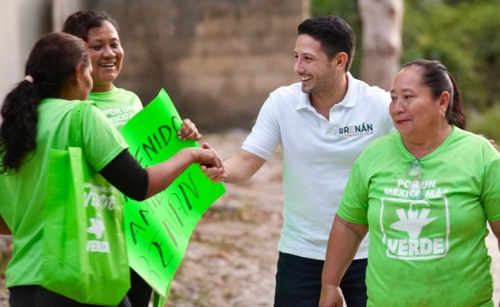 Partido Verde alcanza 85 mil afiliados en Quintana Roo: Renán Sánchez Tajonar