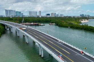Puente Nichupté será inaugurado en los primeros días de mayo, junto a la presidenta Claudia Sheinbaum: Mara Lezama