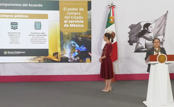 Acuerdo con la industria siderúrgica establecerá precios y estrategias de abasto: Raquel Buenrostro
