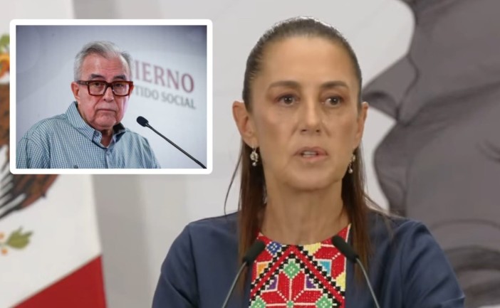 Sheinbaum desconoce que le hayan quitado la visa a Rubén Rocha Moya por EU