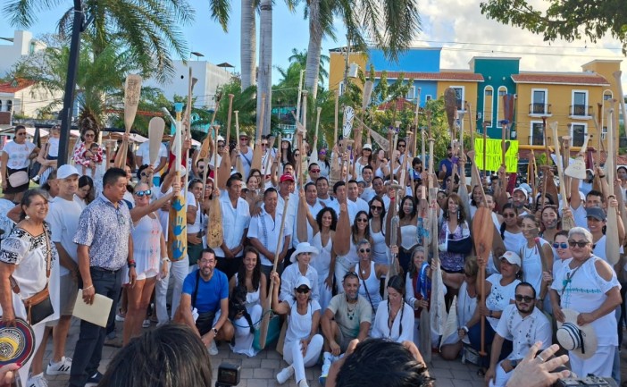 Simón Caamal, presidente del Gran Consejo Maya, acusó que el ministro presidente de la Corte, Hugo Aguilar, no les quiso dar una audiencia.