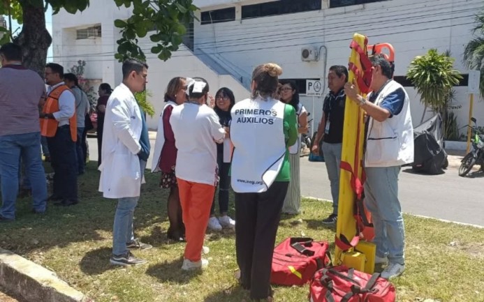 Moviliza el Simulacro Nacional 2026 a miles de trabajadores en Chetumal