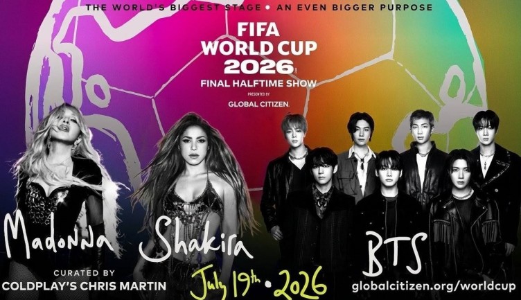 Shakira, Madonna y BTS protagonizarán el medio tiempo de la final del Mundial 2026