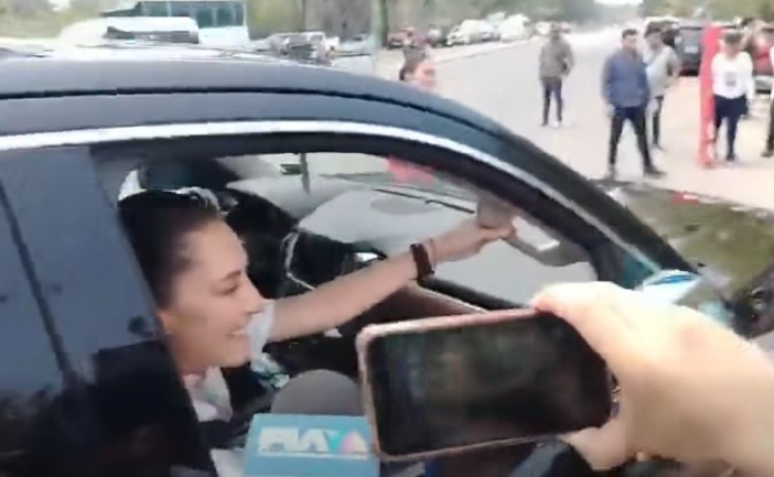 Sheinbaum rechaza hablar de Rocha Moya durante gira en Palenque