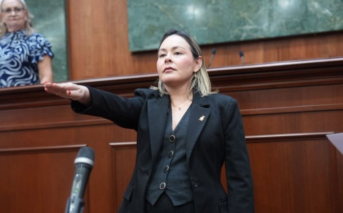 Yeraldine Bonilla se solidariza con Rocha Moya tras asumir como gobernadora interina de Sinaloa