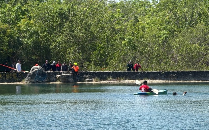 Localizan el cuerpo de Evert en la laguna San José de Cancún, tras casi 24 horas de búsqueda
