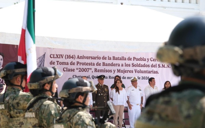 Realizan protesta 284 conscriptos del Servicio Militar Nacional en Chetumal