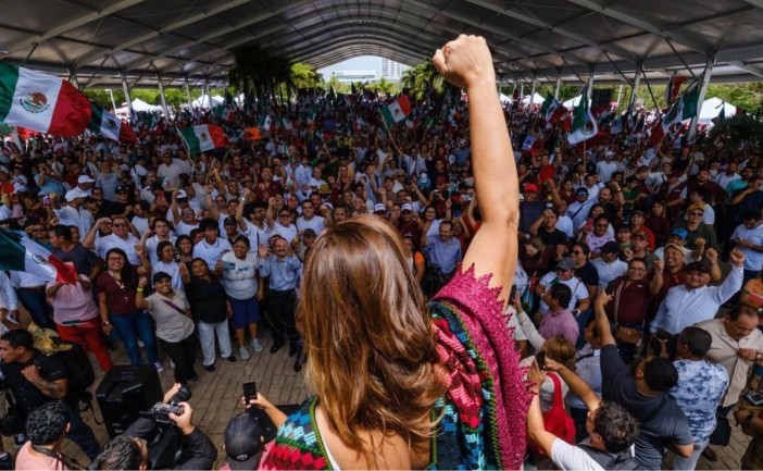 Ante más de 25 mil personas reunidas en Malecón Tajamar, celebran 2 años del triunfo de Claudia Sheinbaum