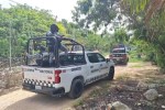 Una intensa movilización de elementos de la Policía Municipal, Policía de Investigación y Guardia Nacional se registró en la zona de invasión Los Planes en Felipe Carrillo Puerto
