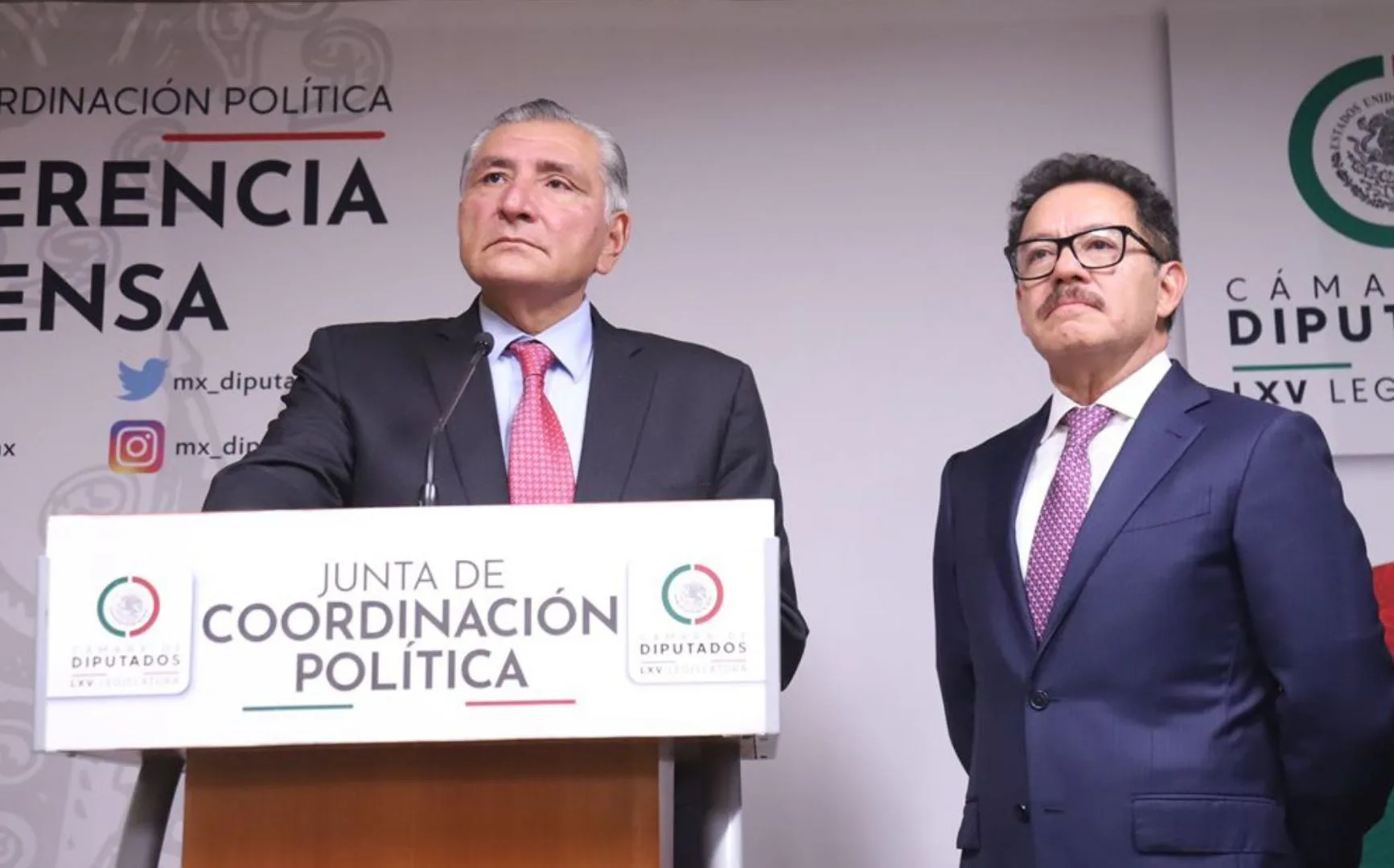 El coordinador de Morena en el Senado, Ignacio Mier, rechazó los rumores sobre una supuesta cancelación de la visa estadounidense de Adán Augusto López
