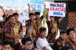 Después de 32 años de espera, estudiantes de la Escuela Secundaria Técnica 19 “Ciudades Hermanas Oaxaca-Cancún” ya cuentan con un nuevo domo para realizar actividades cívicas, deportivas y culturales